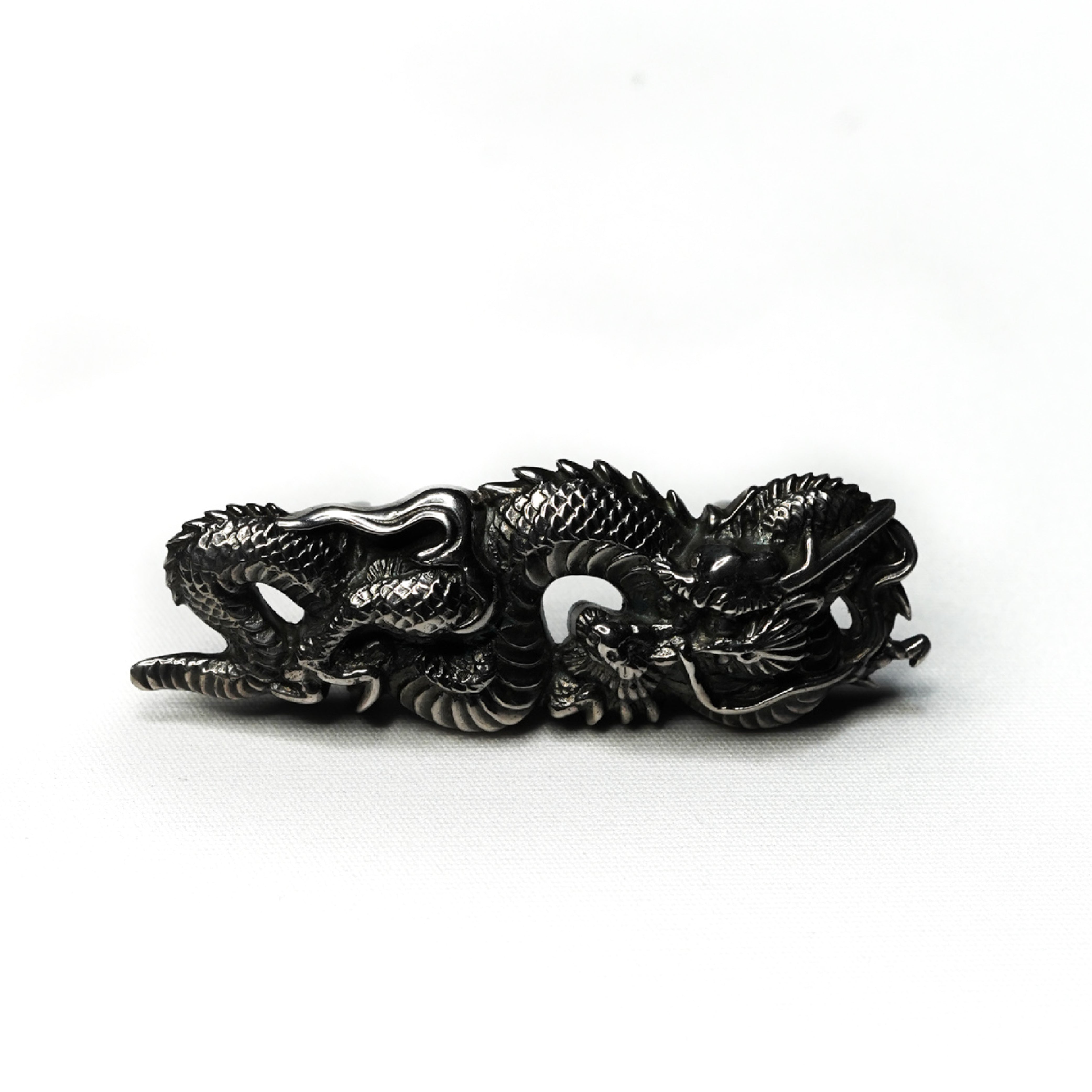 龍 軽装帯 正絹 ＆龍 帯留 2点セット 掻ける
