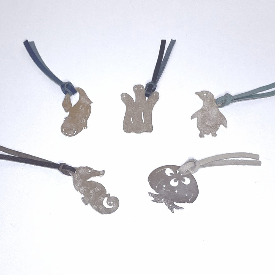 Pure Silver Bookmark Aquarium