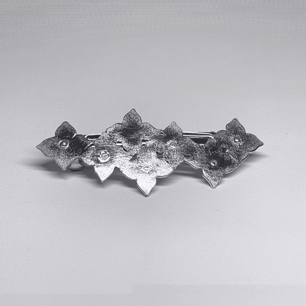 純銀 バレッタ 紫陽花