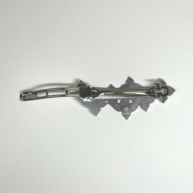 純銀 バレッタ 紫陽花