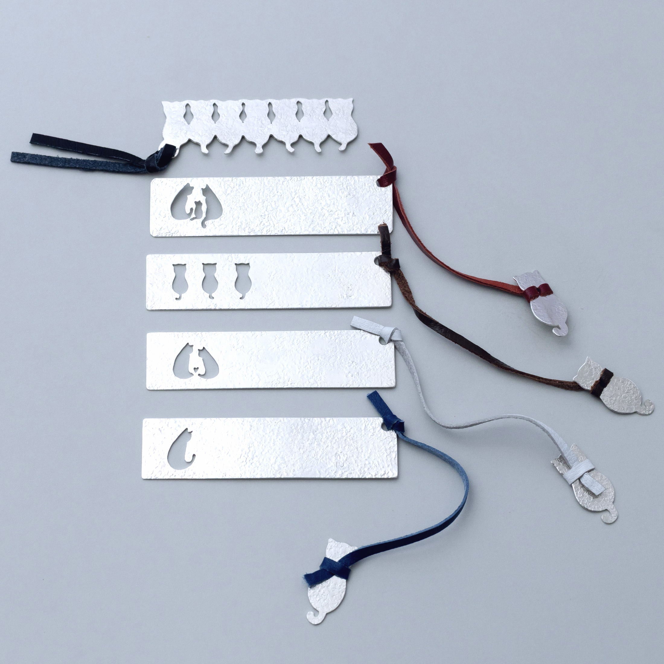 Pure Silver Bookmark Cat Story