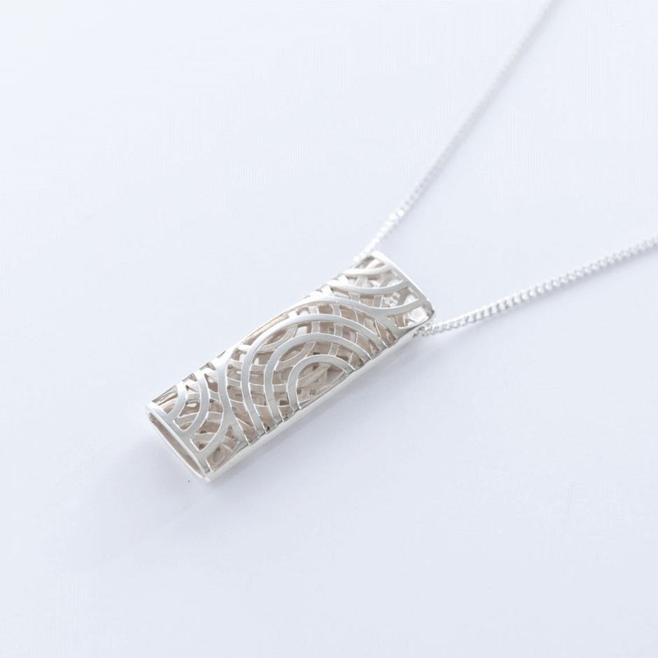 CHIKUEIDO jewelry  ペンダント「ジャルダン【石庭】」両面帯留