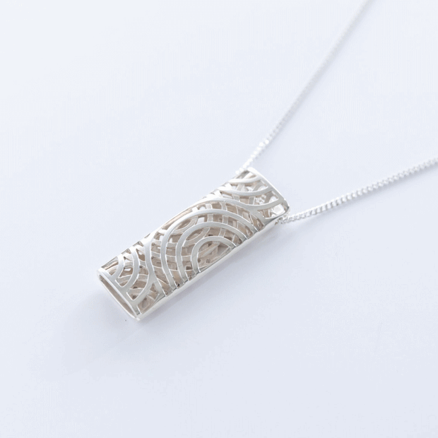 CHIKUEIDO jewelry "Jardin [Stone Garden]" double-sided obidome pendant