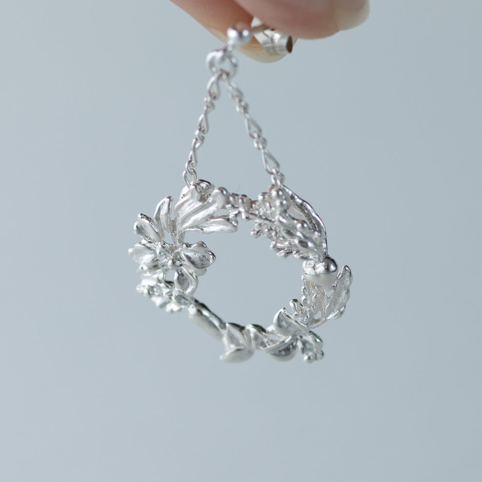 [Season+] Seven Herbs Wreath Earrings