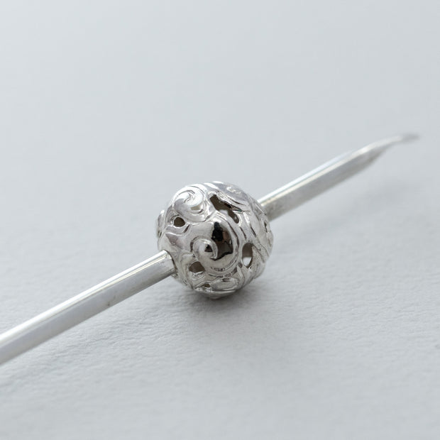 銀製 かんざし 雲玉