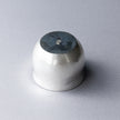 Pure silver sake cup, half moon design