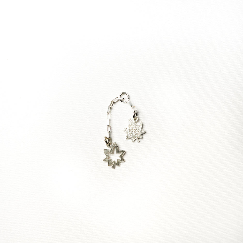 Silver flower hairpin