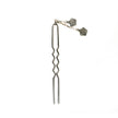 Silver flower hairpin
