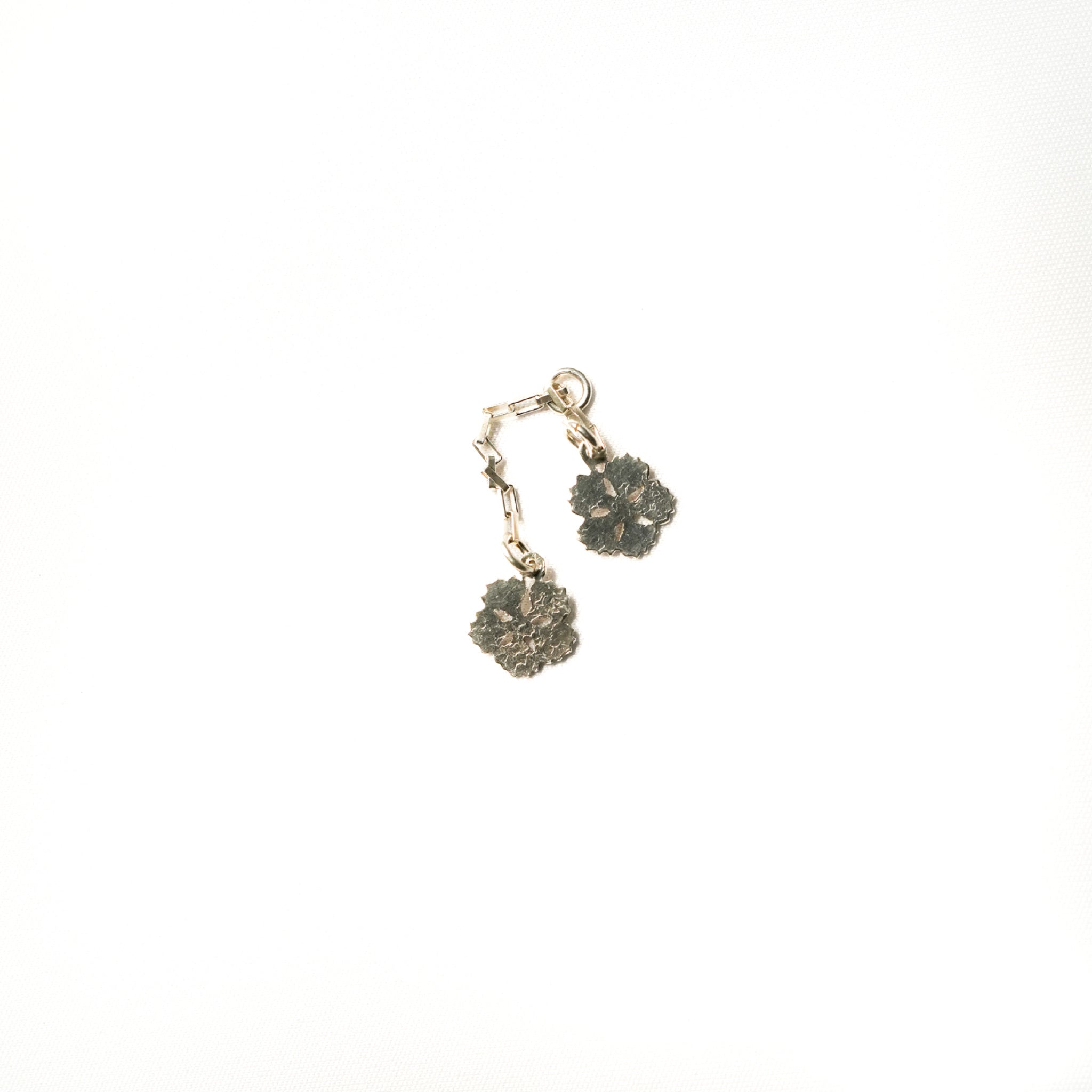 Silver flower hairpin