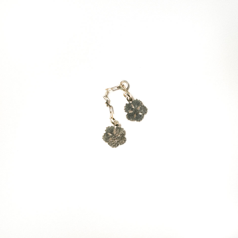 Silver flower hairpin