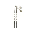 Silver flower hairpin