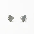 Silver Houndstooth Earrings