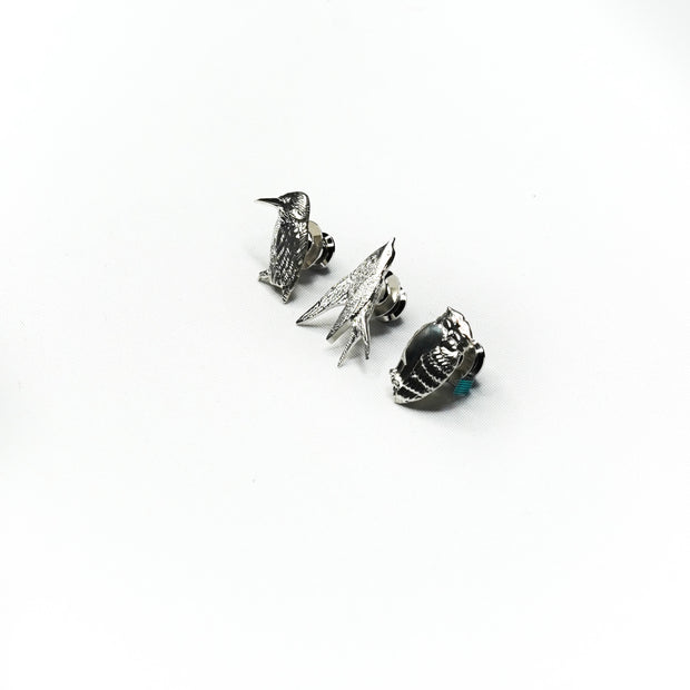 Pin badges and tie tacks - 3 bird designs