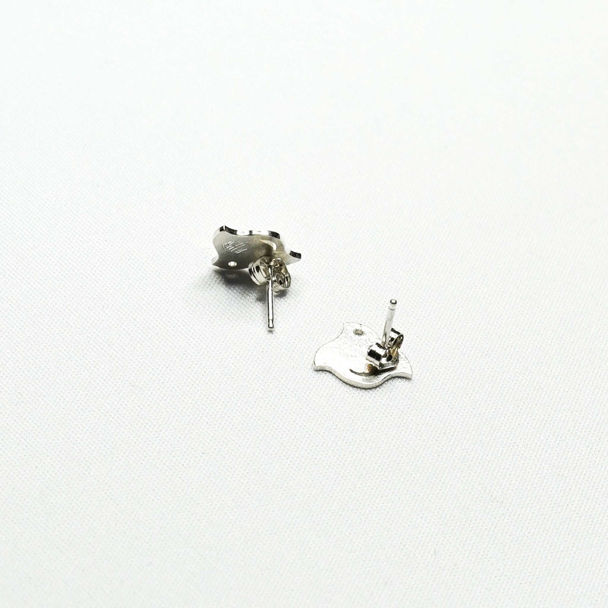 Silver Houndstooth Earrings