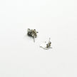 Silver Houndstooth Earrings