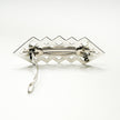 Pure Silver Barrette with Corners