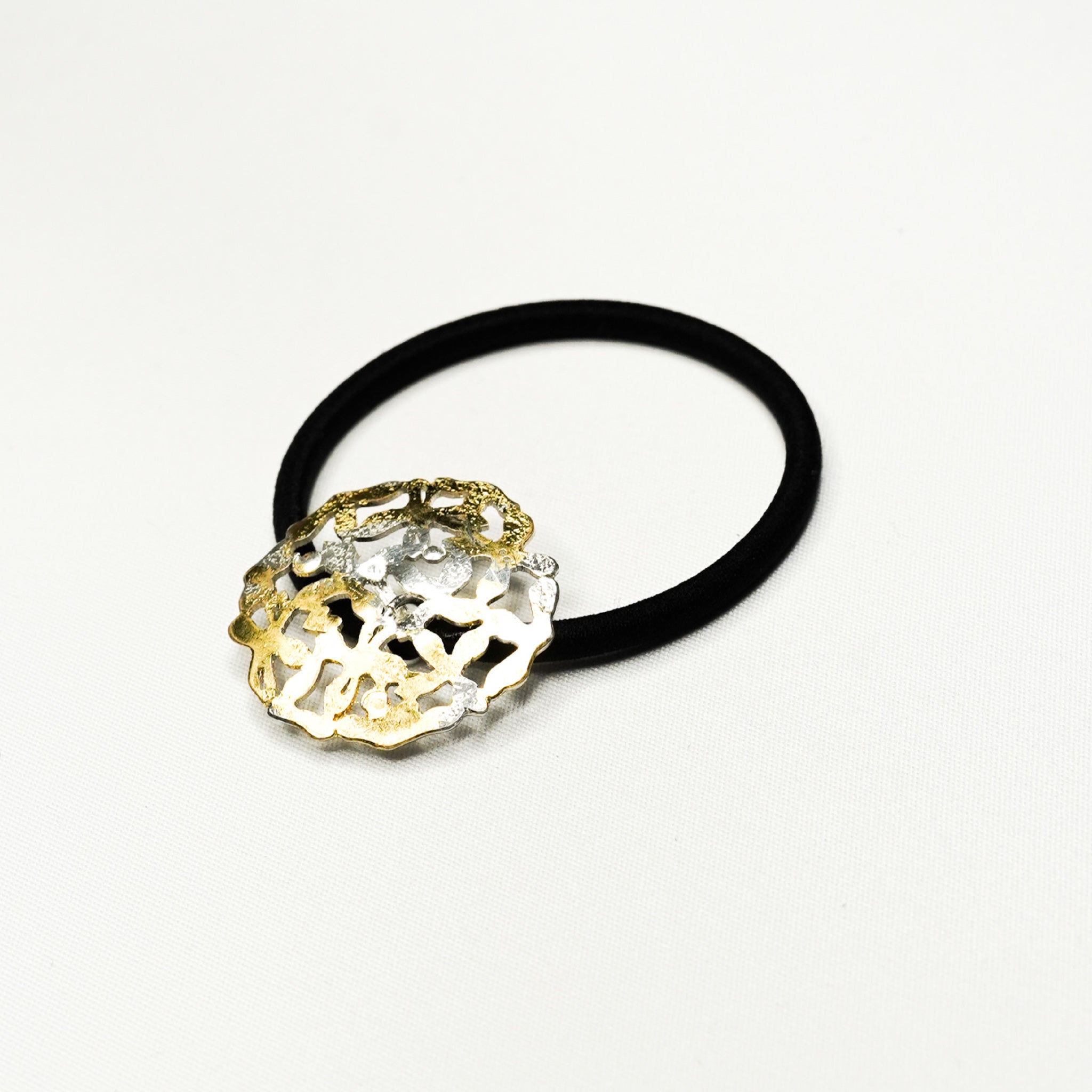 Pure Silver Hair Tie, Osmanthus