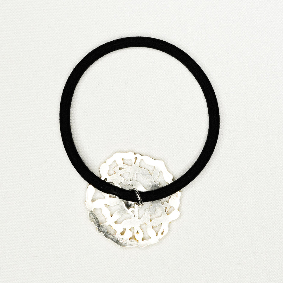 Pure Silver Hair Tie, Osmanthus