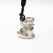 Silver Puppy Netsuke