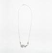 Pure silver necklace with cherry blossoms