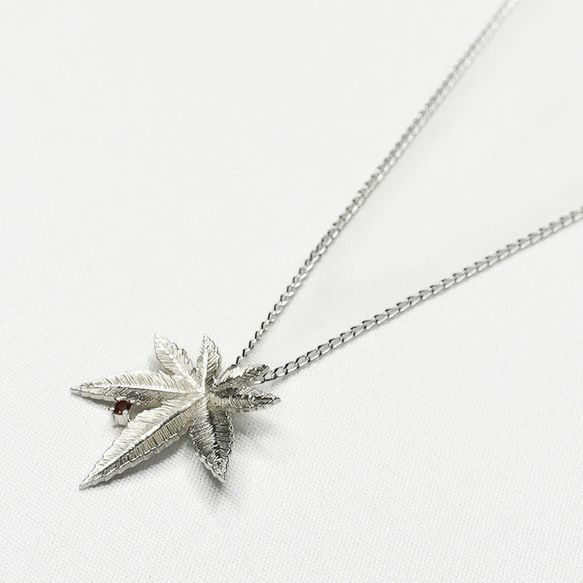 Silver Autumn Leaves Pendant