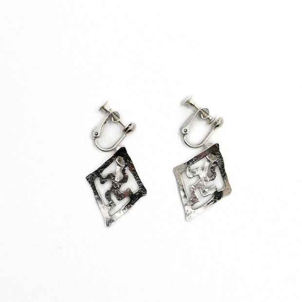 Swastika earrings