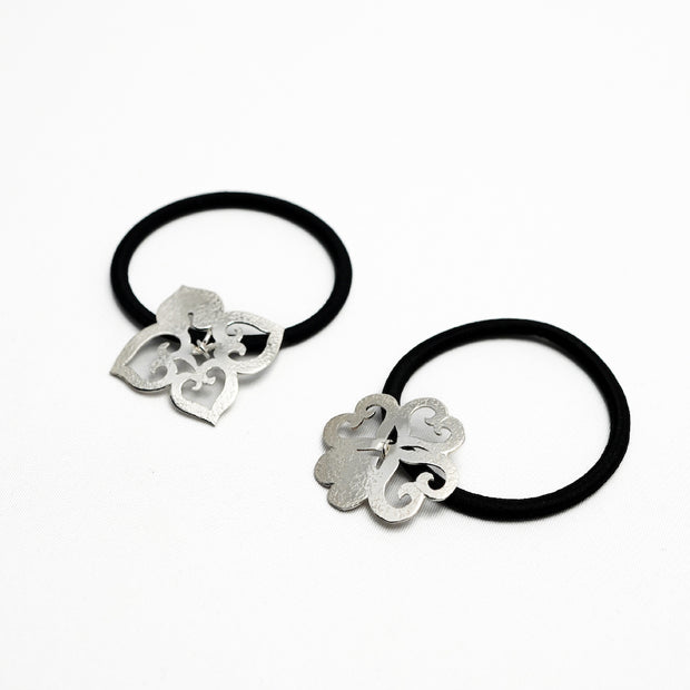 ヘアゴム 葵  純銀