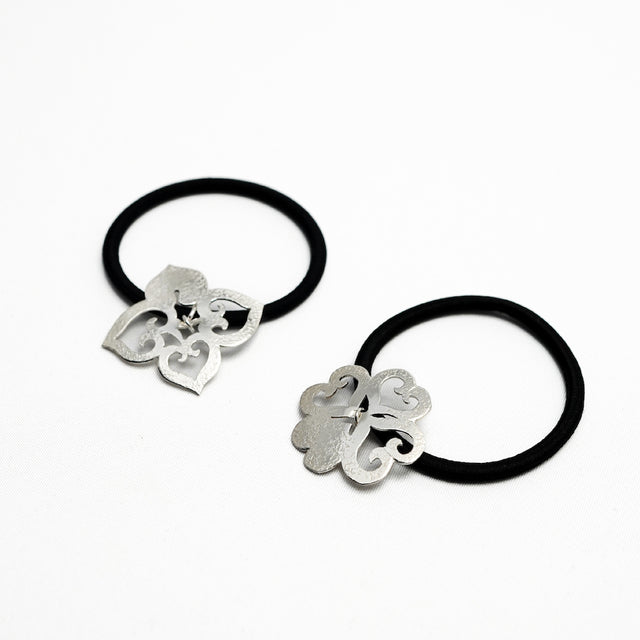 ヘアゴム 葵  純銀