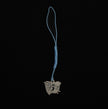 Pure silver Chidori netsuke