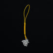 Pure silver Chidori netsuke