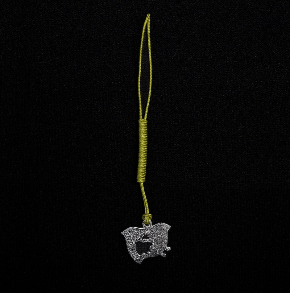 Pure silver Chidori netsuke