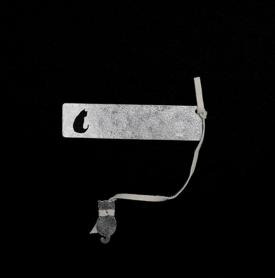 Pure Silver Bookmark Cat Story