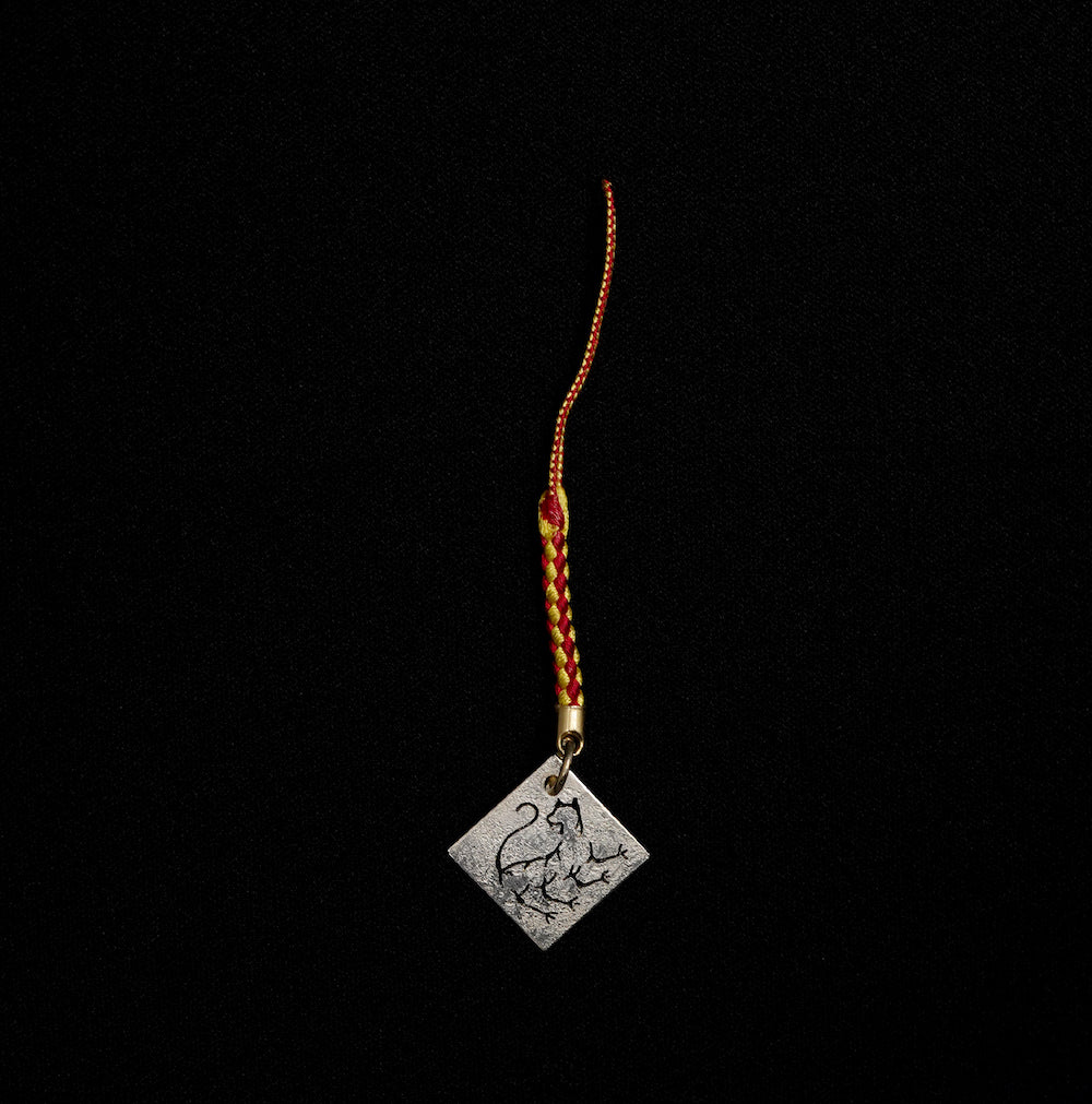 Pure silver Four Gods Netsuke