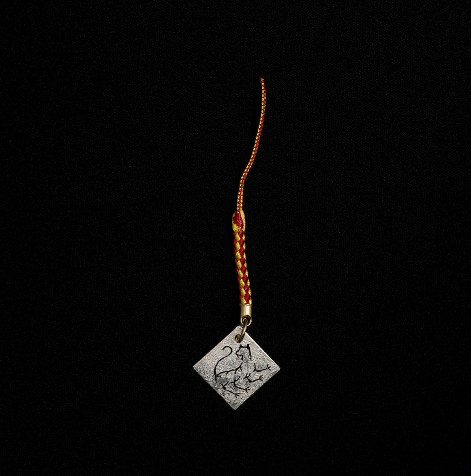 Pure silver Four Gods Netsuke