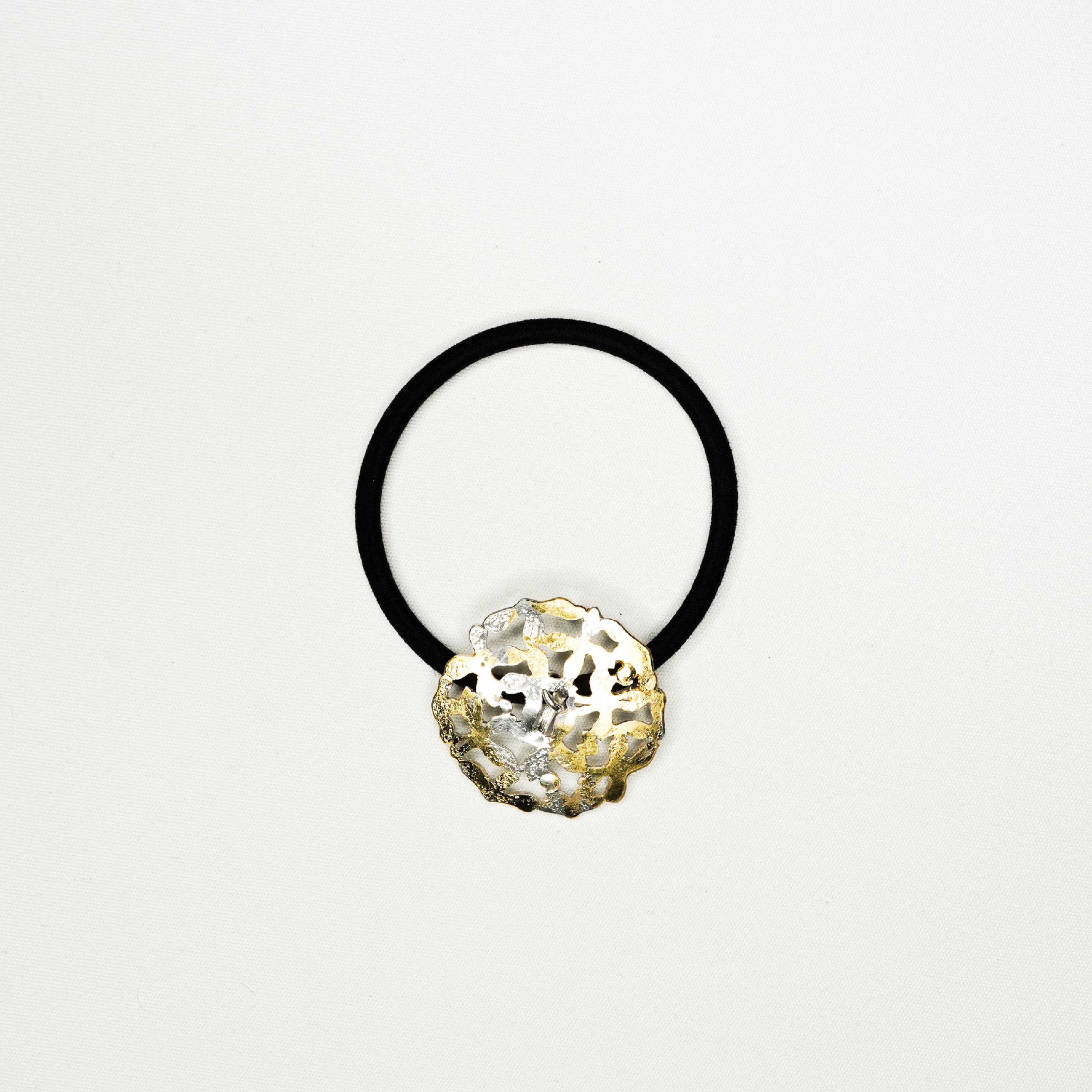 Pure Silver Hair Tie, Osmanthus