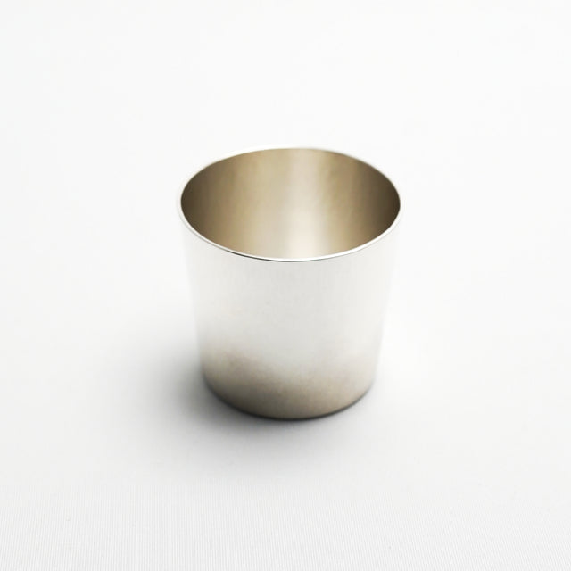 Pure silver sake cup "Morning Calm"