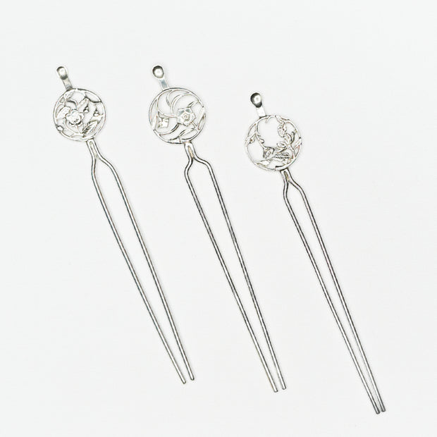 Flower pattern hairpin